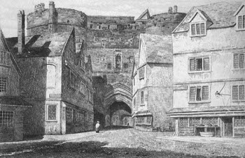 Exeter's Southgate, housing a prison